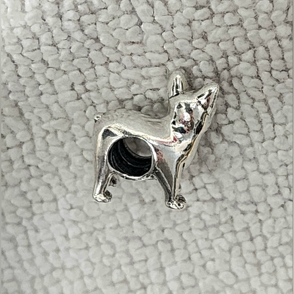 CUTE FRENCH BULLDOG BEAD STERLING SILVER - Picture 6 of 11